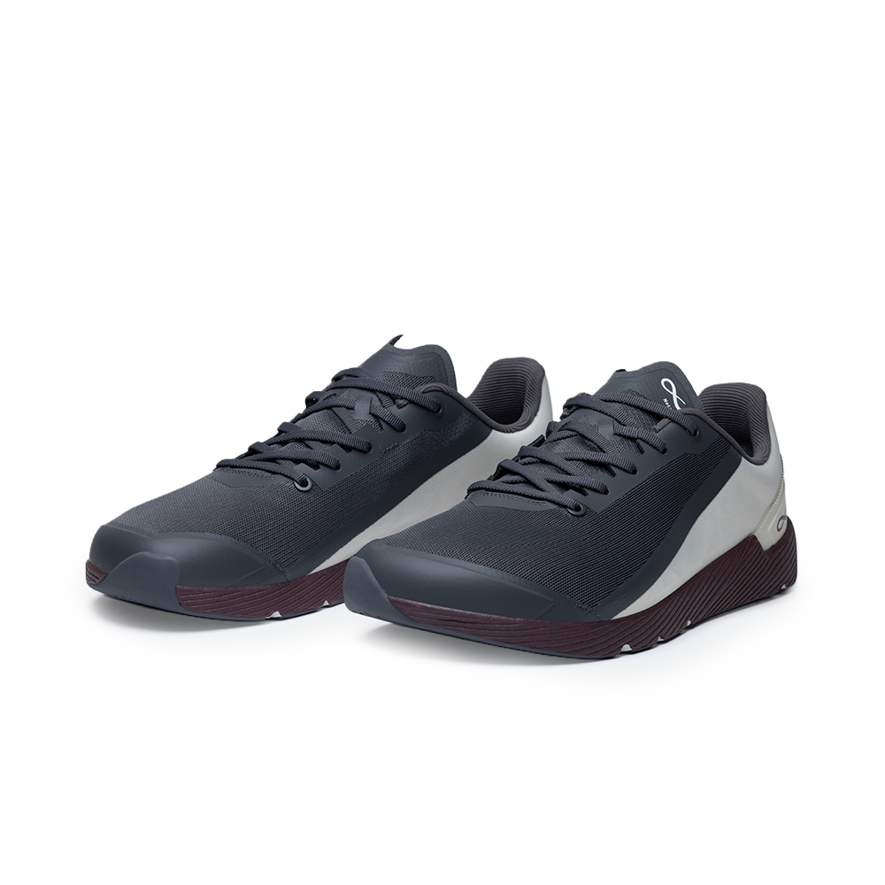 Michi 1 Womens Grey/Burgundy