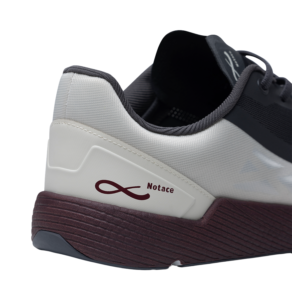 Michi 1 Womens Grey/Burgundy